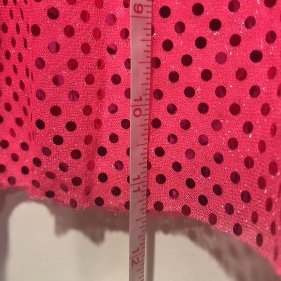 Sparkle athletic running skirt. Hot pink with sparkles. Size L - Picture 4 of 5